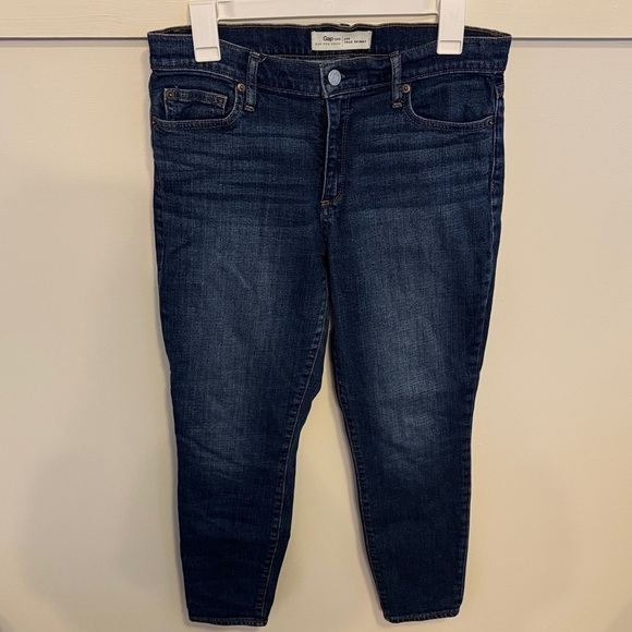 GAP Denim - Gap Women’s True Skinny Jeans Dark Wash Stretch Denim Pants Size 29 Regular